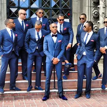 Newest Navy Blue Groomsman Suit 3 Pieces Groom Tuxedos Mens Wedding Prom Suits Best Man Bridegroom Wear blazer masculino 2016
Newest Navy Blue Groomsman Suit 3 Pieces Groom Tuxedos Mens Wedding Prom Suits Best Man Bridegroom Wear blazer masculino 2016