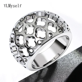 Trendy flower Hole design ring Stainless Steel jewelry daily wear jewellery high polishing statement finger rings for women
Trendy flower Hole design ring Stainless Steel jewelry daily wear jewellery high polishing statement finger rings for women