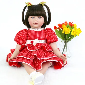Girl Reborn Dolls Kids Toy 24inch 60cm simulation Real Life reborns toy Alive Doll bebe alive princess toddlers Hot
Girl Reborn Dolls Kids Toy 24inch 60cm simulation Real Life reborns toy Alive Doll bebe alive princess toddlers Hot
