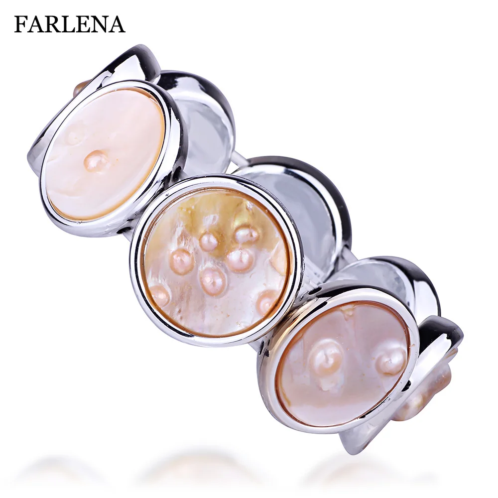 FARLENA Jewelry Stretch Width Bracelets & bangles Charm Natural Freshwater Pearl Shell Bracelet Bracelets for Women Girl
FARLENA Jewelry Stretch Width Bracelets & bangles Charm Natural Freshwater Pearl Shell Bracelet Bracelets for Women Girl