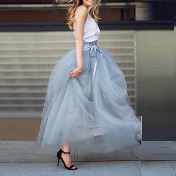 Fashion Women Summer Style Long Tulle Skirts A Line Floor Length Skirts Custom Made Maxi Skirts
Fashion Women Summer Style Long Tulle Skirts A Line Floor Length Skirts Custom Made Maxi Skirts