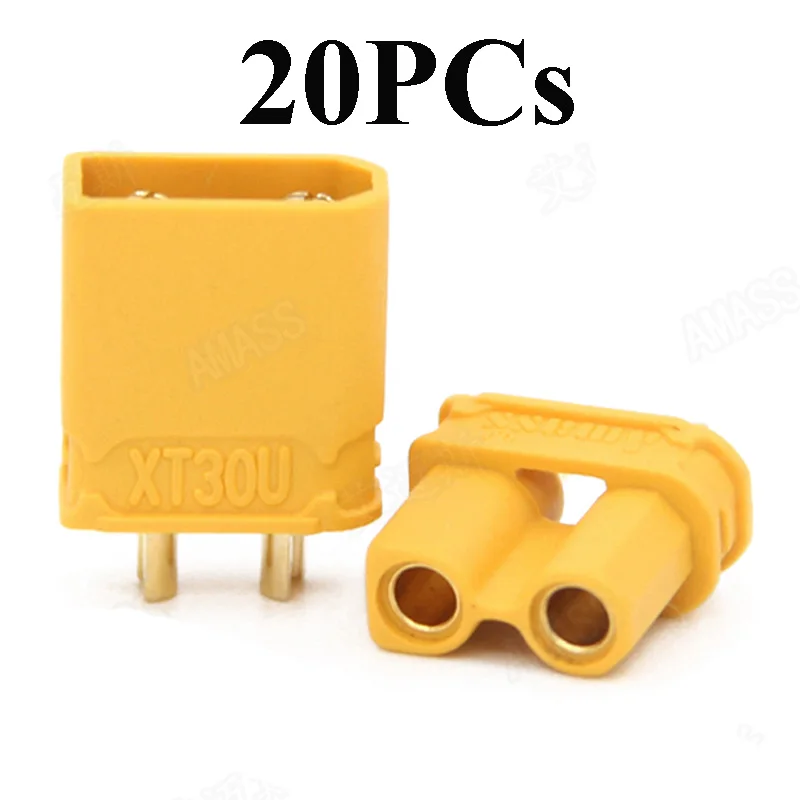 20PCs Original Amass XT30U Bullet Connector Plug the Upgrade XT30 Male/Female XT30-U Plug For RC FPV Lipo Battery Quadcopter
20PCs Original Amass XT30U Bullet Connector Plug the Upgrade XT30 Male/Female XT30-U Plug For RC FPV Lipo Battery Quadcopter