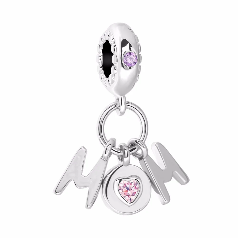 Оригинальный браслет Pandora ожерелье DIY Женские Ювелирные изделия безделушка мама