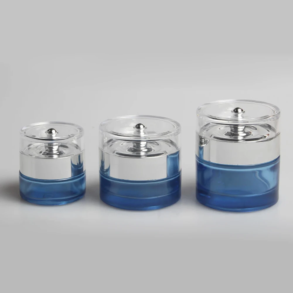 Multiple Colour Glass Jar for Body Scrub,50g Skin Care Container with Silver Lids
Multiple Colour Glass Jar for Body Scrub,50g Skin Care Container with Silver Lids
