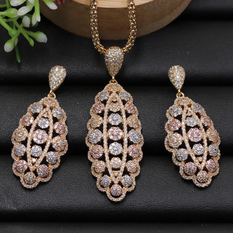 Lanyika Jewelry Set Luxury Oval Thick Chain Cubic Zircon Micro Paved Necklace with Earrings for Anniversary Bridal Best Gift
Lanyika Jewelry Set Luxury Oval Thick Chain Cubic Zircon Micro Paved Necklace with Earrings for Anniversary Bridal Best Gift