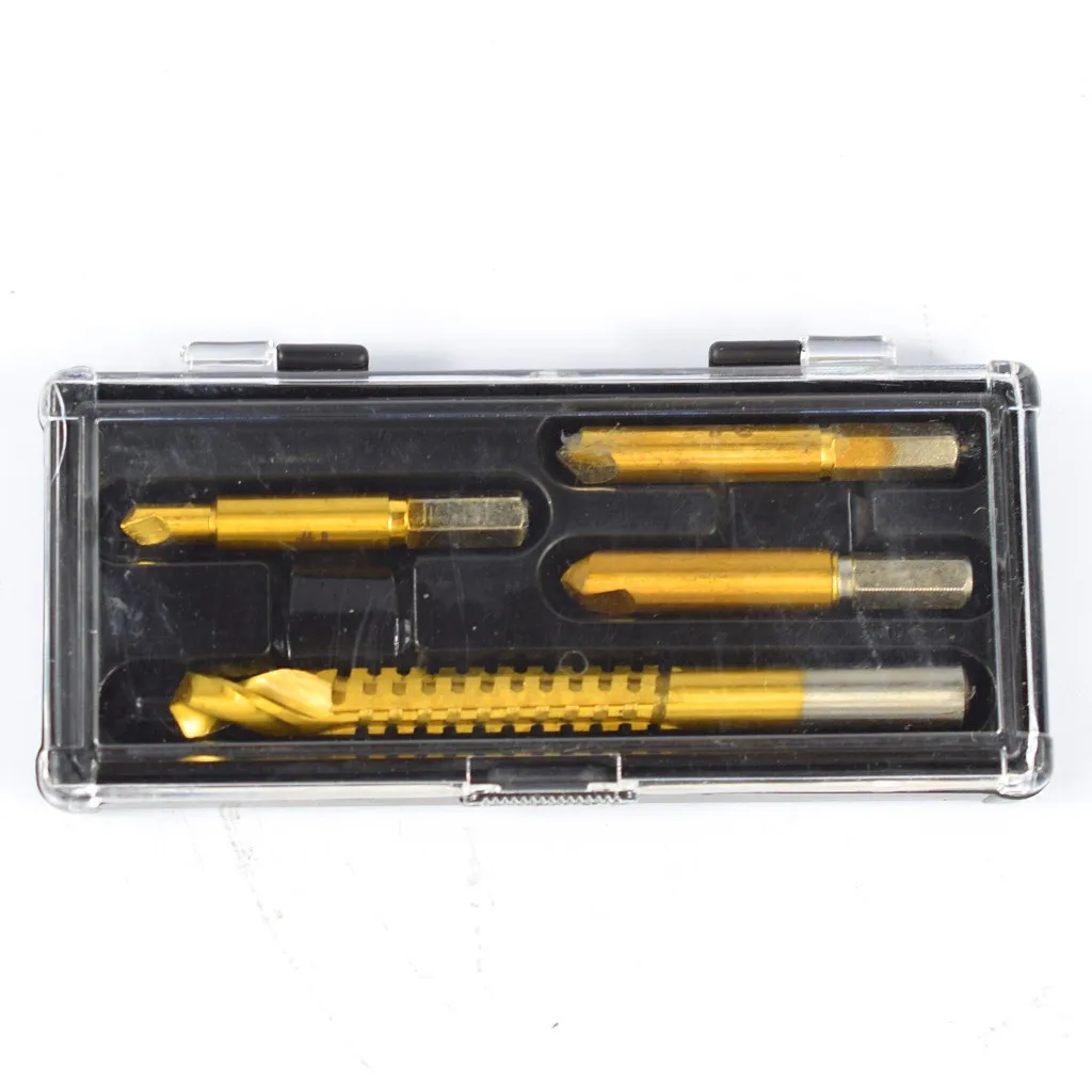4Pcs HSS Titanium Damaged Broken Screw Extractor Bolt Remover + Saw Drill Bit 4 In 1 For Woodworking Removing Screws New
4Pcs HSS Titanium Damaged Broken Screw Extractor Bolt Remover + Saw Drill Bit 4 In 1 For Woodworking Removing Screws New