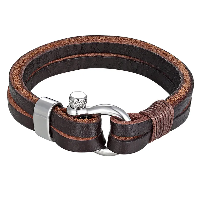 Women Jewelry Men's Bracelets Leather Rope Chain Bracelet Stainless Steel Nautical Survival Rope Chain Bracelet Summer Style
Women Jewelry Men's Bracelets Leather Rope Chain Bracelet Stainless Steel Nautical Survival Rope Chain Bracelet Summer Style