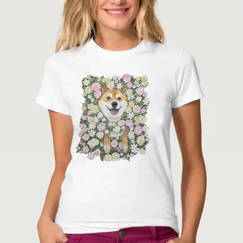 Women Tshirts dog flower Fashion Summer Tee Ladies Printed Woman Female T-shirt Clothes Tshirt Casual Short Sleeve T Top
Women Tshirts dog flower Fashion Summer Tee Ladies Printed Woman Female T-shirt Clothes Tshirt Casual Short Sleeve T Top