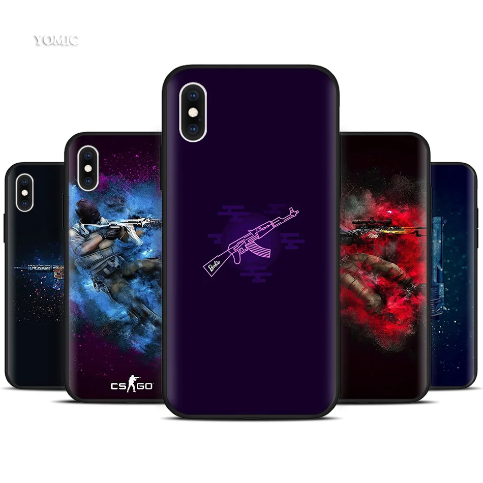 Silicone Black Case for iPhone XR X XS MAX 7 8 6 6S Plus 5 5S SE 7Plus 8Plus Mobile Phone Counter Strike CS GO PUBG
Silicone Black Case for iPhone XR X XS MAX 7 8 6 6S Plus 5 5S SE 7Plus 8Plus Mobile Phone Counter Strike CS GO PUBG