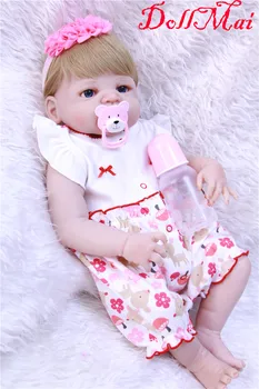 DollMai fashion reborn babies dolls 22" 55cm full silicone reborn dolls blonde hair girlmagnetic mouth pacifier bebe gift reborn
DollMai fashion reborn babies dolls 22" 55cm full silicone reborn dolls blonde hair girlmagnetic mouth pacifier bebe gift reborn