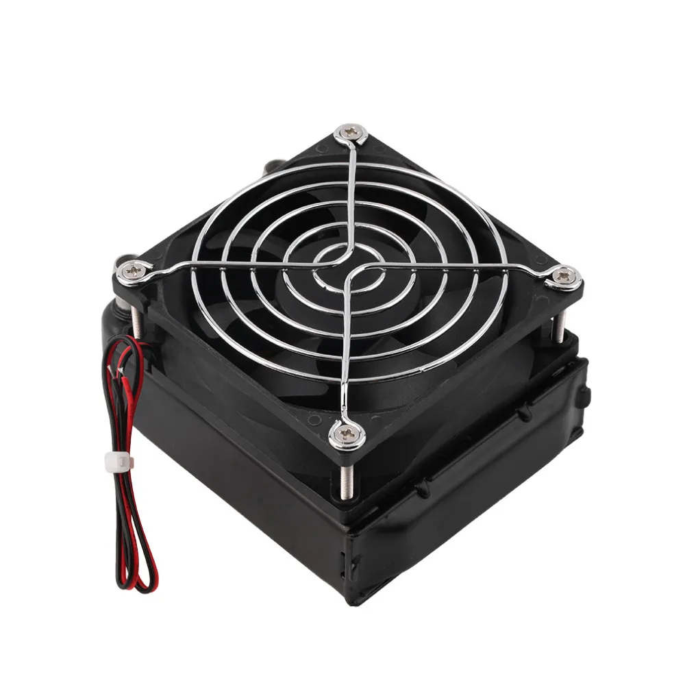 

Aluminum 80mm Water Cooling Cooled Row Heat Exchanger Radiator+Fan For CPU PC Eletronic Cooler