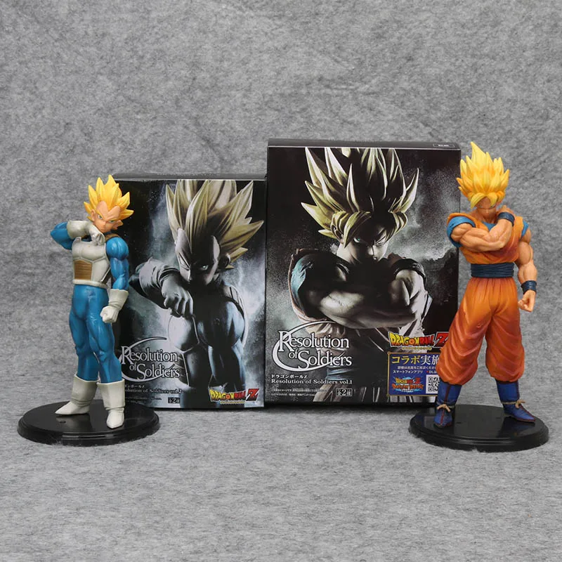2pcs/set 18cm Dragon Ball Z Son Goku Vegeta Resolution of Soldiers PVC Action Figure Model Toy
2pcs/set 18cm Dragon Ball Z Son Goku Vegeta Resolution of Soldiers PVC Action Figure Model Toy