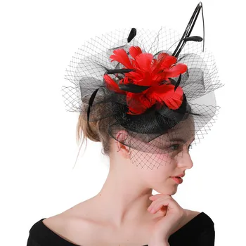 Fashion chic wedding fascinator hair clip red feather flower women elegant hair accessories party race derby headwear headbands
Fashion chic wedding fascinator hair clip red feather flower women elegant hair accessories party race derby headwear headbands