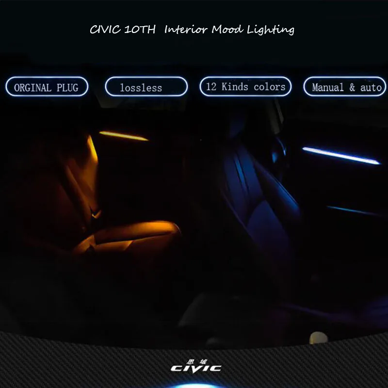For Honda Civic 12 kinds colors 2016-2019 Interior Refit Door Panel Decorative Strip Light Ambient Light Manual & automatic
For Honda Civic 12 kinds colors 2016-2019 Interior Refit Door Panel Decorative Strip Light Ambient Light Manual & automatic