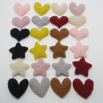 40pcs/lot Multi Style Plush velvet Heart/Star Padded Appliques DIY handmade Children Hair Accessories and Clothes Sewing
40pcs/lot Multi Style Plush velvet Heart/Star Padded Appliques DIY handmade Children Hair Accessories and Clothes Sewing