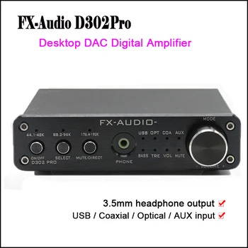 FX-Audio D302Pro Desktop Dac Digital Amplifier Audio USB DAC Audio Power Amplifier NE5532 with Headphone Amp output
FX-Audio D302Pro Desktop Dac Digital Amplifier Audio USB DAC Audio Power Amplifier NE5532 with Headphone Amp output