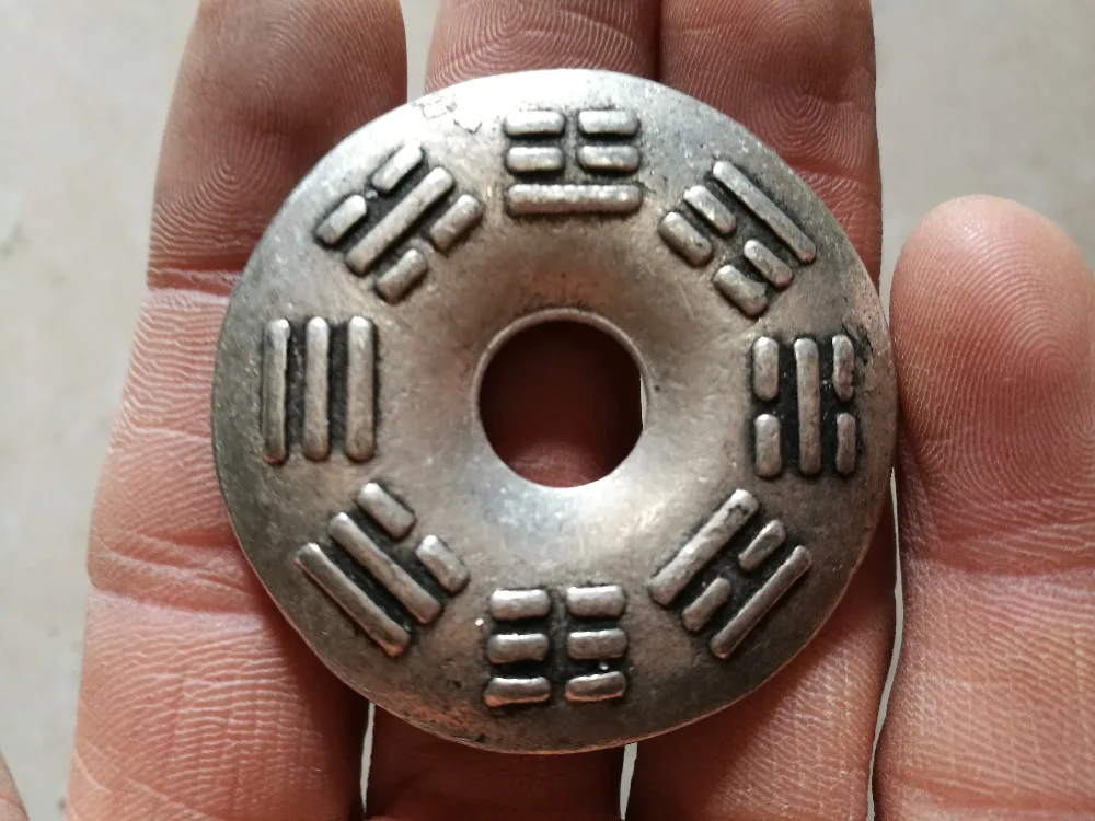 Chinese carved decorative Tibet silver coin