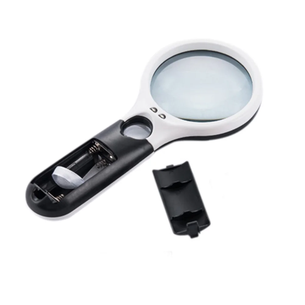 For Old Glass Lens Jewelry Loupe 3 LED Light 3X 45X Handheld Magnifier reading Magnifying
For Old Glass Lens Jewelry Loupe 3 LED Light 3X 45X Handheld Magnifier reading Magnifying