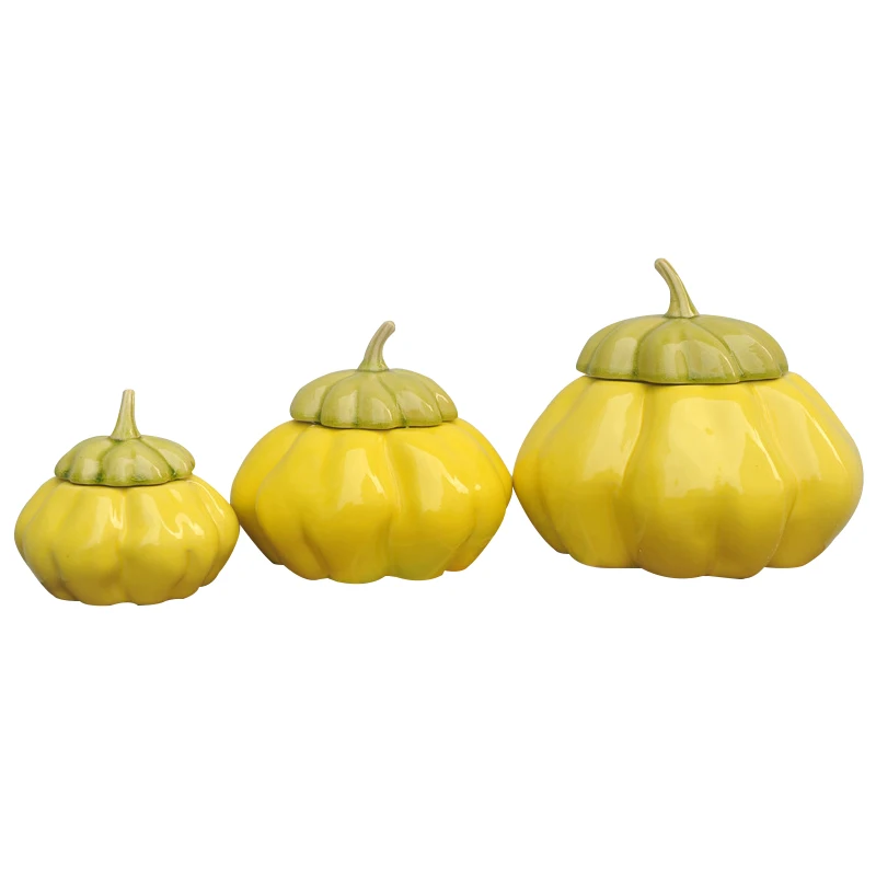 Ceramic Pumpkin Storage Jar Decoration Kitchen Tool Creative Food Storage Jar Ornaments Living Room Storage Box Home Decoration
Ceramic Pumpkin Storage Jar Decoration Kitchen Tool Creative Food Storage Jar Ornaments Living Room Storage Box Home Decoration
