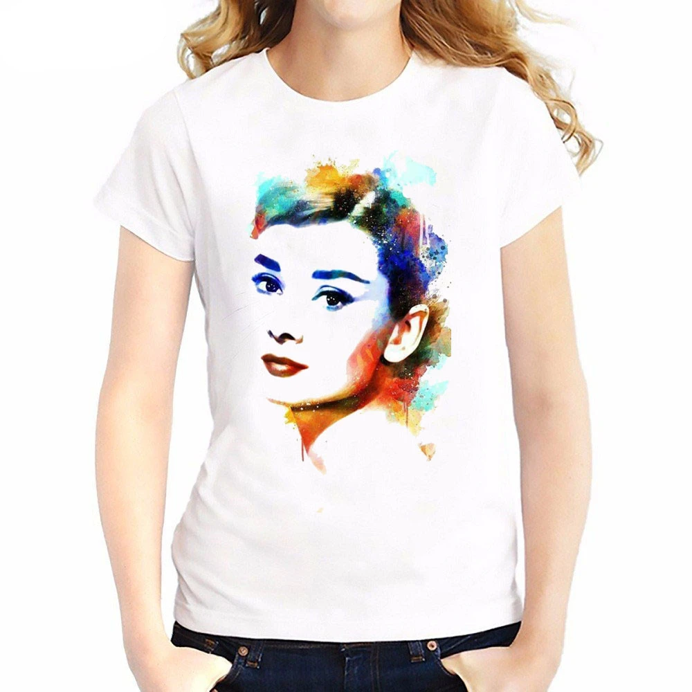 Audrey Hepburn tshirt women o-neck summer tops female fashion watercolor Printed t shirt tee shirt femme Gifts Dropshipping
Audrey Hepburn tshirt women o-neck summer tops female fashion watercolor Printed t shirt tee shirt femme Gifts Dropshipping