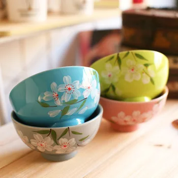 Japanese household Dinnerware Sets 4 Ceramic follower bowls Gift set Creative ceramic rice bowl Tableware
Japanese household Dinnerware Sets 4 Ceramic follower bowls Gift set Creative ceramic rice bowl Tableware