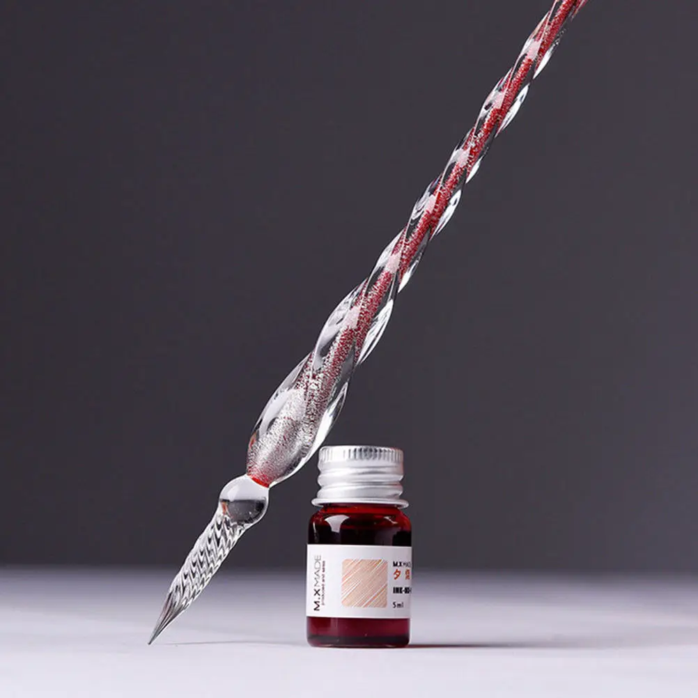 10 Styles Glass Signature Pen Dip Pen Fountain Pens Crystal Dip Sign Craft Collection Supply Bussiness Offices School Stationery
10 Styles Glass Signature Pen Dip Pen Fountain Pens Crystal Dip Sign Craft Collection Supply Bussiness Offices School Stationery