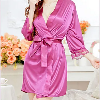 Sexy Lingerie Rayon Bathrobe Classic Nightgown Sleepwear with Belt Womens Kimono Satin Long Robe
Sexy Lingerie Rayon Bathrobe Classic Nightgown Sleepwear with Belt Womens Kimono Satin Long Robe