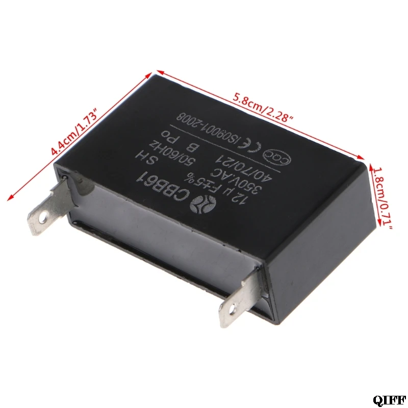 Drop Ship&Wholesale Black 12uF Generator Capacitor Generator CBB61 12uF 50/60Hz 350VAC Fan Motor APR29
Drop Ship&Wholesale Black 12uF Generator Capacitor Generator CBB61 12uF 50/60Hz 350VAC Fan Motor APR29