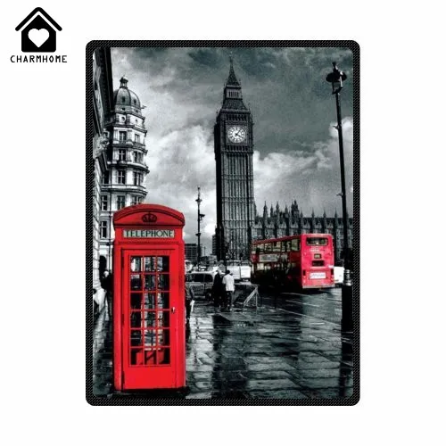 CHARMHOME London Landmark Red Telephone Booth Fleece Throw Blanket Customized Design Unique Soft Kid Adult Travel Blankets
CHARMHOME London Landmark Red Telephone Booth Fleece Throw Blanket Customized Design Unique Soft Kid Adult Travel Blankets