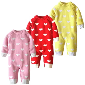 Baby Rompers Winter Thick Climbing Clothes Newborn Red Kids Romper Wooled Double Breasted Sweater Christmas heart Hood Clothing
Baby Rompers Winter Thick Climbing Clothes Newborn Red Kids Romper Wooled Double Breasted Sweater Christmas heart Hood Clothing