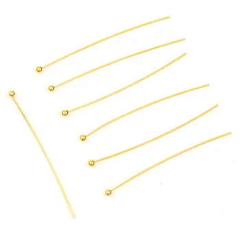 Factory Fashion Cheap 15mm~50mm Ball Head Pins Gold Color Ball Head Pins Findings DIY Jewelry Making Jewelry Accessories
Factory Fashion Cheap 15mm~50mm Ball Head Pins Gold Color Ball Head Pins Findings DIY Jewelry Making Jewelry Accessories