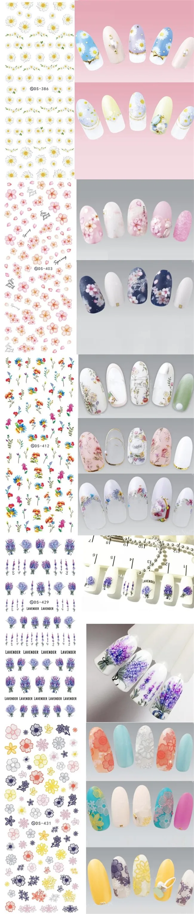 Colorful Nail Art Water Decals
