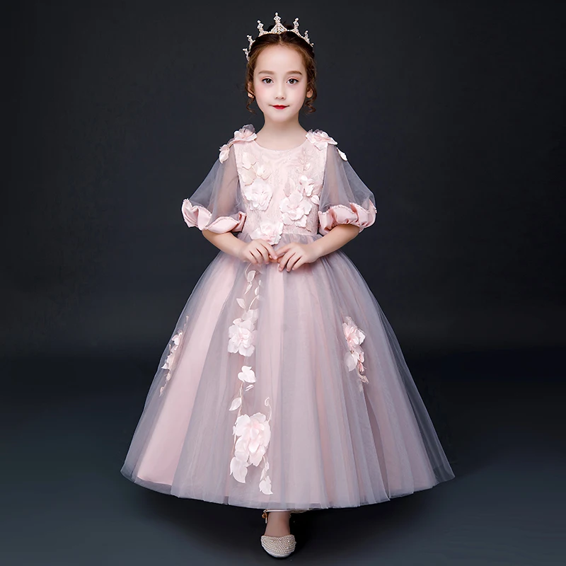 Lantern Sleeve Flower Girl Dresses for Wedding Appliques Ball Gown Holy Communion Dress Little Girls Party Vestidos B412
Lantern Sleeve Flower Girl Dresses for Wedding Appliques Ball Gown Holy Communion Dress Little Girls Party Vestidos B412