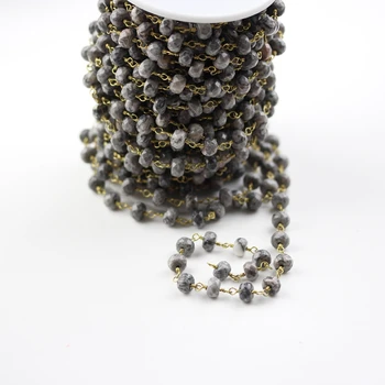 Natural Black Labradorite Rondelle Beads Chain,Faceted Abacus Stones Wire Wrapped Rosary Links Bracelet Earrings Making,5x8mm
Natural Black Labradorite Rondelle Beads Chain,Faceted Abacus Stones Wire Wrapped Rosary Links Bracelet Earrings Making,5x8mm