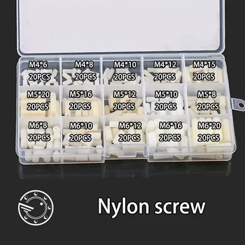 300Pcs M4 M5 M6 Nylon screw Metric Thread Grub Screws Flat Point Hexagon Socket Set Screws Headless Assortment Kit
300Pcs M4 M5 M6 Nylon screw Metric Thread Grub Screws Flat Point Hexagon Socket Set Screws Headless Assortment Kit