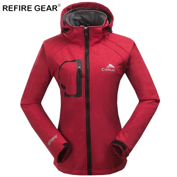 ReFire Gear Winter Warm Soft Shell Women Hiking Jacket Hooded Thermal Waterproof Camping Jacket Coat Outdoor Skiing Sport Jacket
ReFire Gear Winter Warm Soft Shell Women Hiking Jacket Hooded Thermal Waterproof Camping Jacket Coat Outdoor Skiing Sport Jacket