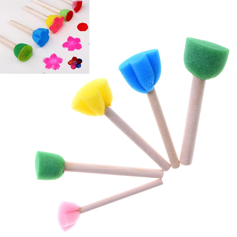 5Pcs/lot Colorful Creative Sponge Brush Children Art DIY Painting Tools Baby Funny Flower Pattern Drawing Toys Gift
5Pcs/lot Colorful Creative Sponge Brush Children Art DIY Painting Tools Baby Funny Flower Pattern Drawing Toys Gift