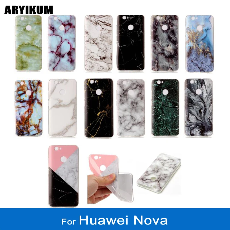 Aryikum силиконовый чехол для huawei Nova l11 CAN-L11 can-l01 32 Гб с двумя сим-картами Мрамор