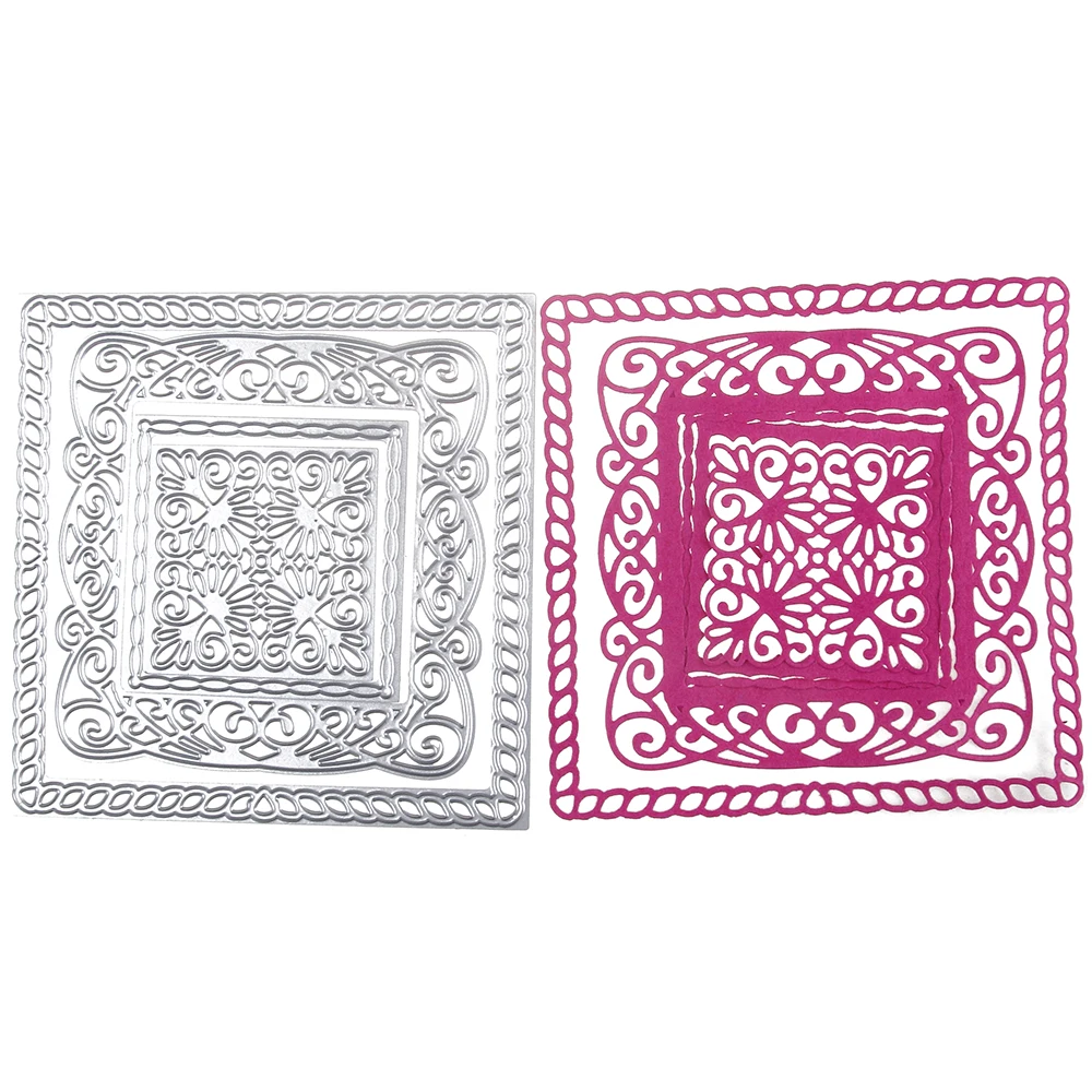 122*122mm Multi Layered Square Metal Dies Cutting Decorate Scrapbooking Craft Die Cuts Stamp Embossing Paper Card Stencil
122*122mm Multi Layered Square Metal Dies Cutting Decorate Scrapbooking Craft Die Cuts Stamp Embossing Paper Card Stencil