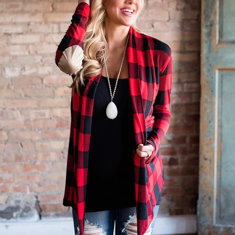 Women Plaid Cardigan 2019 Autumn Casual Loose Women's Sweater Coat Cardigan Feminino New Fashion Plus Size Long Sleeve Cardigan
Women Plaid Cardigan 2019 Autumn Casual Loose Women's Sweater Coat Cardigan Feminino New Fashion Plus Size Long Sleeve Cardigan