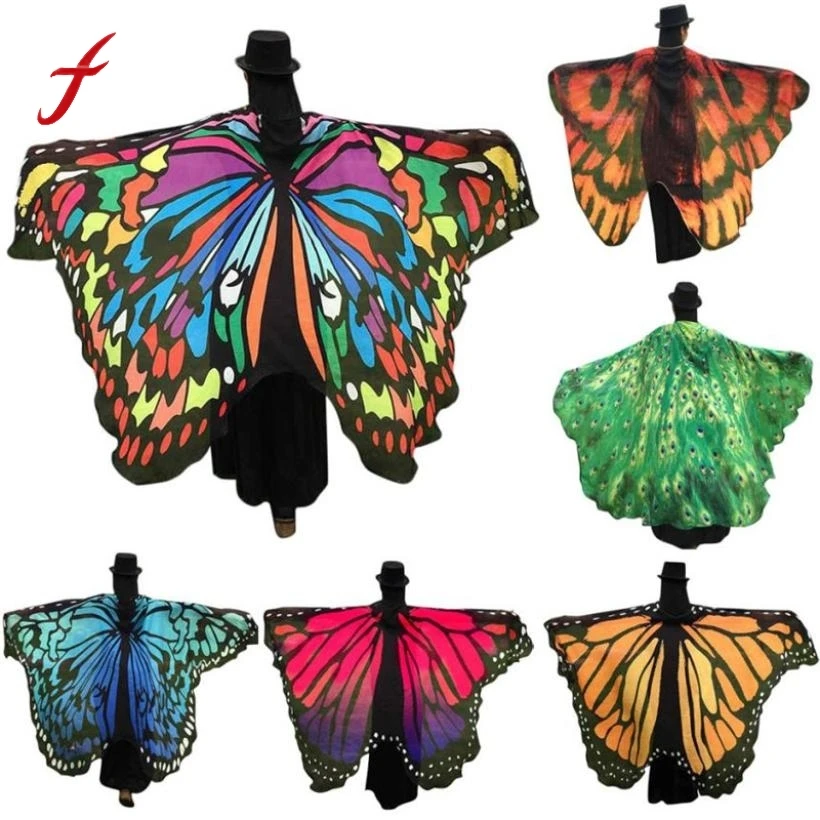 Fairy Peacock Butterfly Wings Shawl Hot Selling Fast Shipping Soft Fabric Butterfly Wings Ladies Beach Towels Costume Accessory
Fairy Peacock Butterfly Wings Shawl Hot Selling Fast Shipping Soft Fabric Butterfly Wings Ladies Beach Towels Costume Accessory