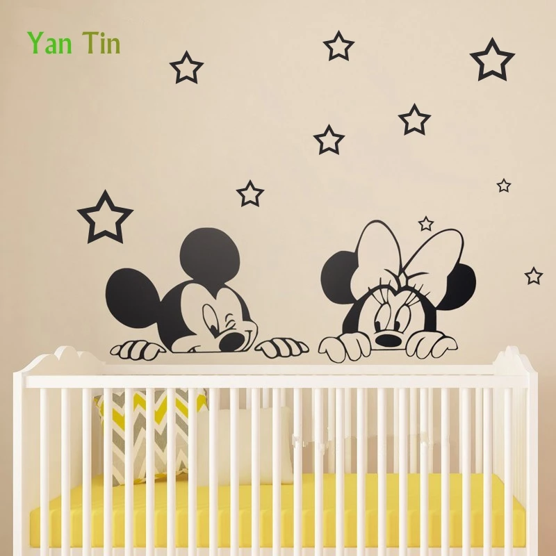 Cartoon Mickey Mouse And Minnie Wall Sticker For Children Rooms Hollow Stars Decoration Art Mural Self-sticking Star Wallpaper
Cartoon Mickey Mouse And Minnie Wall Sticker For Children Rooms Hollow Stars Decoration Art Mural Self-sticking Star Wallpaper
