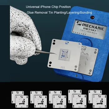 MECHANIC ix7 A8/A9/A10/A11/A12 Motherboard BGA Chip Tin Planting Glue Removal Reballing Platform With Stencils For iPhone
MECHANIC ix7 A8/A9/A10/A11/A12 Motherboard BGA Chip Tin Planting Glue Removal Reballing Platform With Stencils For iPhone