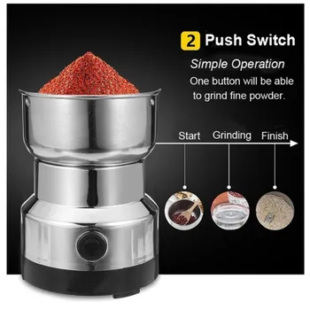 Coffee Grinder Electric Mini Coffee Bean Nut Grinder Coffee Beans Multifunctional Home Coffe Machine Kitchen Tool EU Plug
Coffee Grinder Electric Mini Coffee Bean Nut Grinder Coffee Beans Multifunctional Home Coffe Machine Kitchen Tool EU Plug