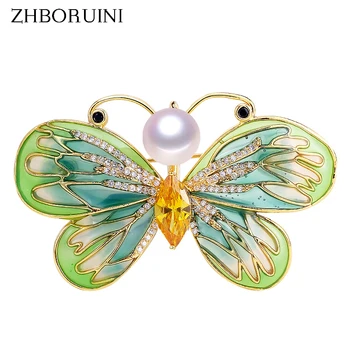 ZHBORUINI New High Quality Natural Freshwater Pearl Brooch Enamel Butterfly Brooch Gold Pearl Jewelry For Women Not Fade Gift
ZHBORUINI New High Quality Natural Freshwater Pearl Brooch Enamel Butterfly Brooch Gold Pearl Jewelry For Women Not Fade Gift