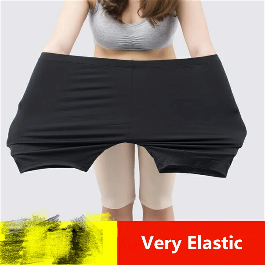 Plus Size Safety Short Pants Knitted Women Underwear Elastic Bragas Mujer Black Beige Color
Plus Size Safety Short Pants Knitted Women Underwear Elastic Bragas Mujer Black Beige Color