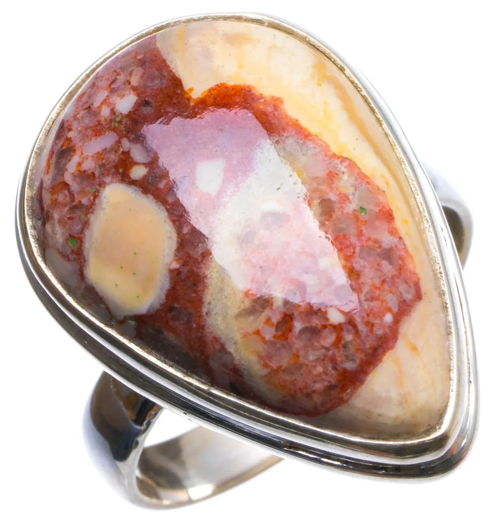 Natural Cobra Jasper Handmade Unique 925 Sterling Silver Ring, US size 7 X2568
Natural Cobra Jasper Handmade Unique 925 Sterling Silver Ring, US size 7 X2568
