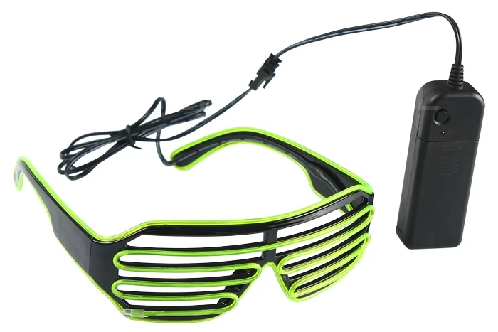 Неоновые очки с электролюминесцентной проволокой светодиодный солнцезащитные