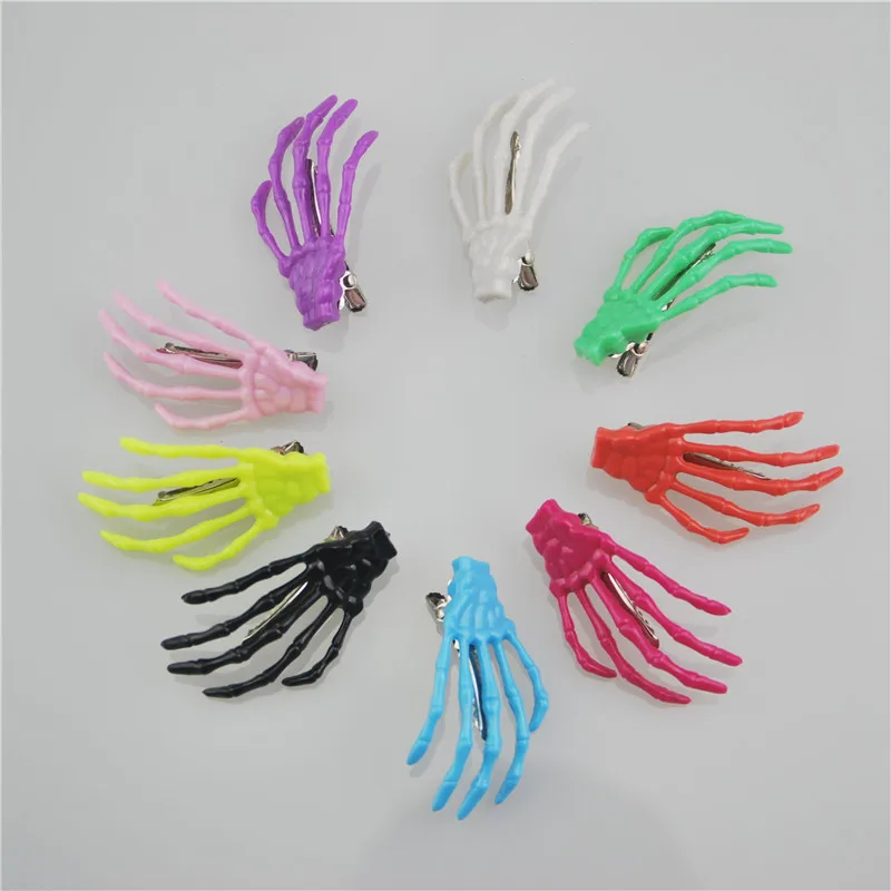 Top 50pcs/lot Skeleton Claws Skull Hand Hair Clip Hairpin Bobby Pin Barrettes Hair Accessories Jewelry Findings 53mm ds910
Top 50pcs/lot Skeleton Claws Skull Hand Hair Clip Hairpin Bobby Pin Barrettes Hair Accessories Jewelry Findings 53mm ds910