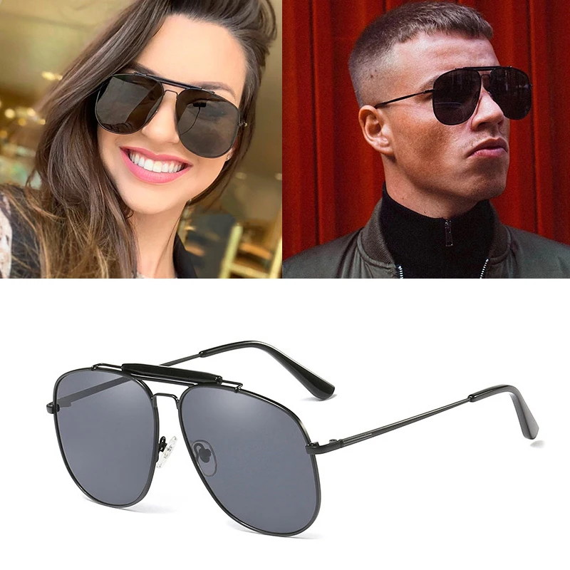 Luxury brand design Fashion Classic Pilot Style ocean lens Sunglasses Men Vintage Brand Design Sun Glasses Oculos 93319 | Аксессуары для
